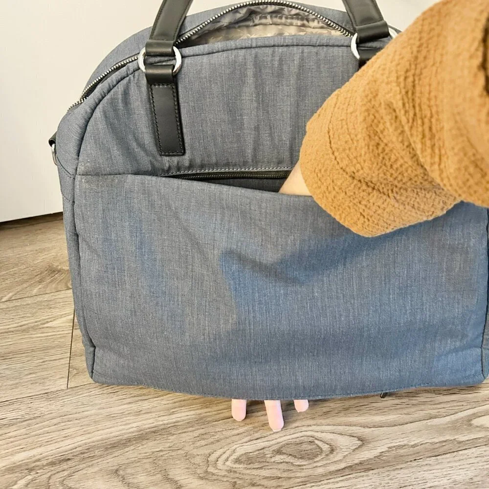 Lo & Sons OMG Work Travel Gym Tote Bag in Heather Blue